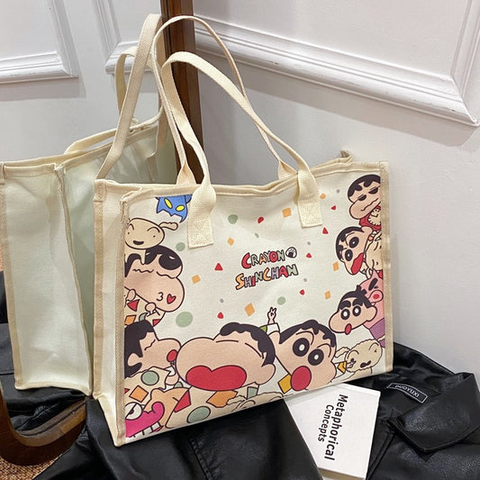 Cartoon Printed Fashion Wild Underarm Large Bags