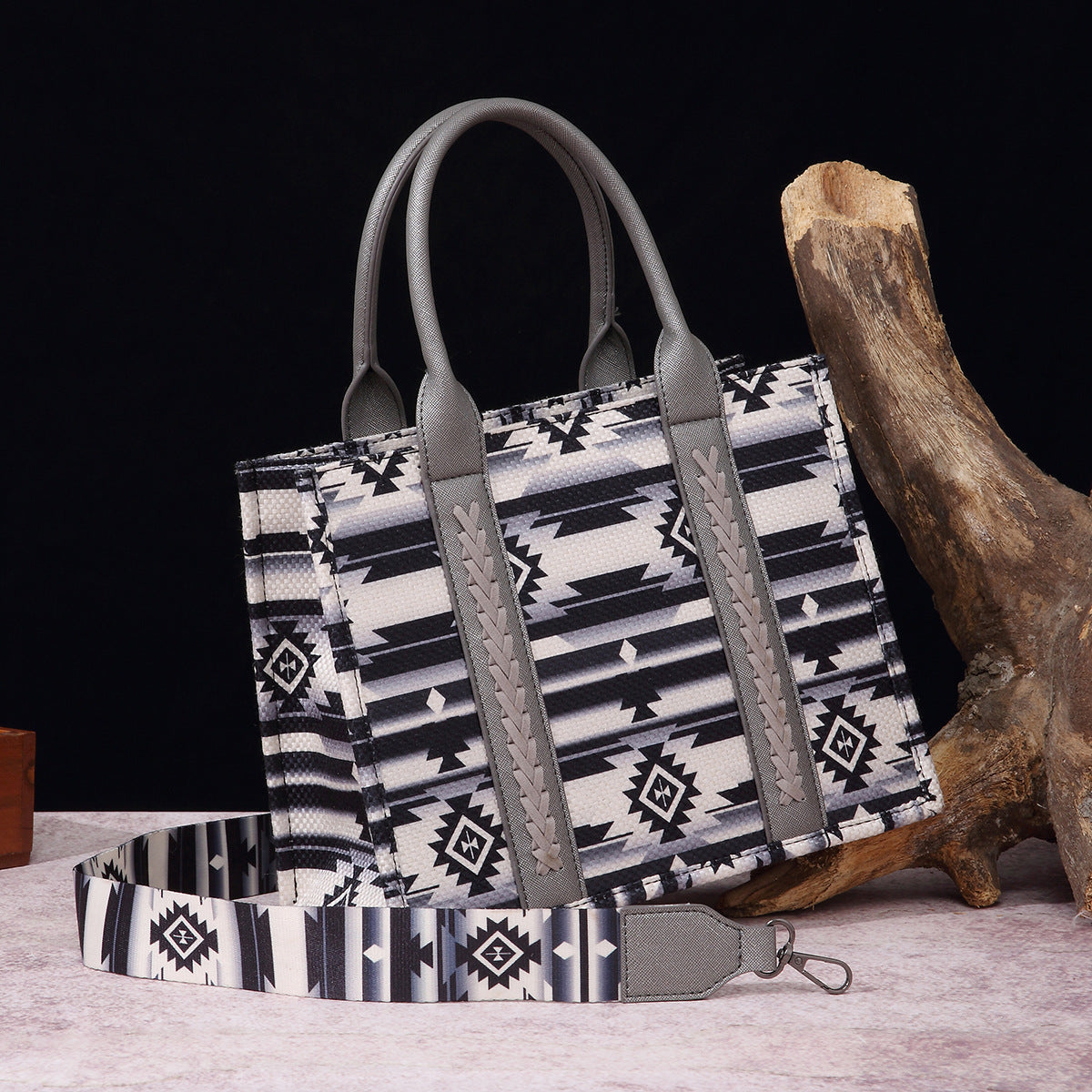 Women's Vintage Cotton Linen Printed Western One Crossbody Bags
