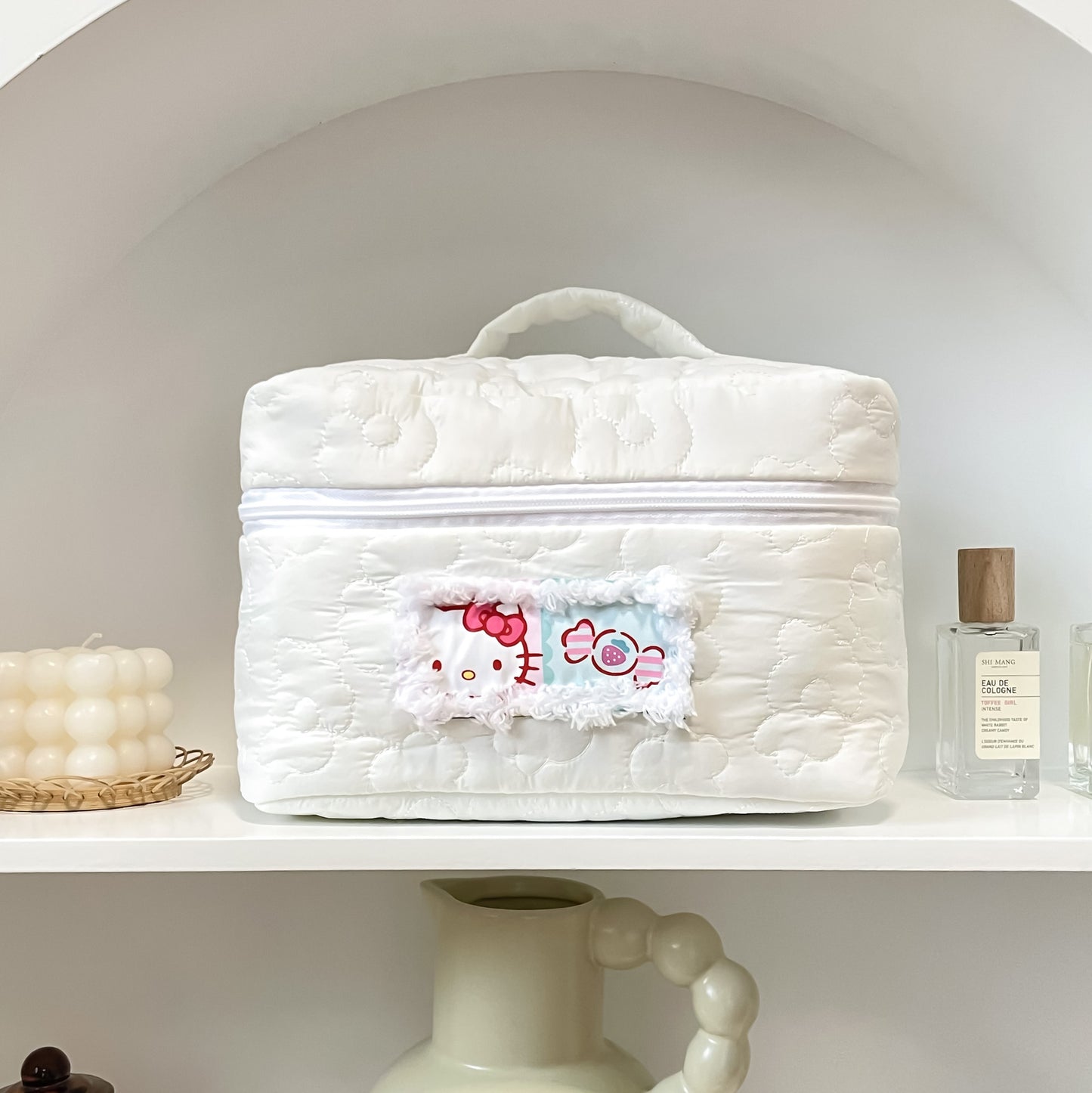 Cute Cat Storage Female Portable Large Cosmetic Bags