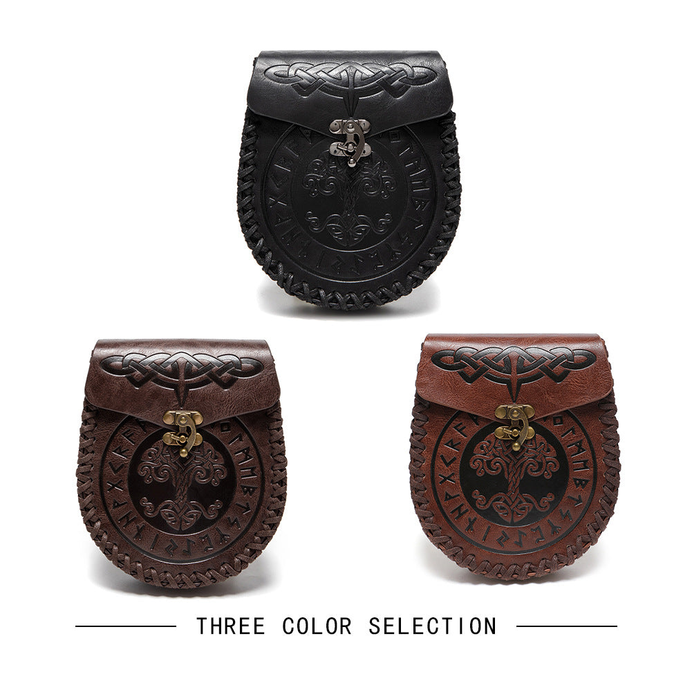 Viking Style Medieval Knight Retro Embossing Coin Purses