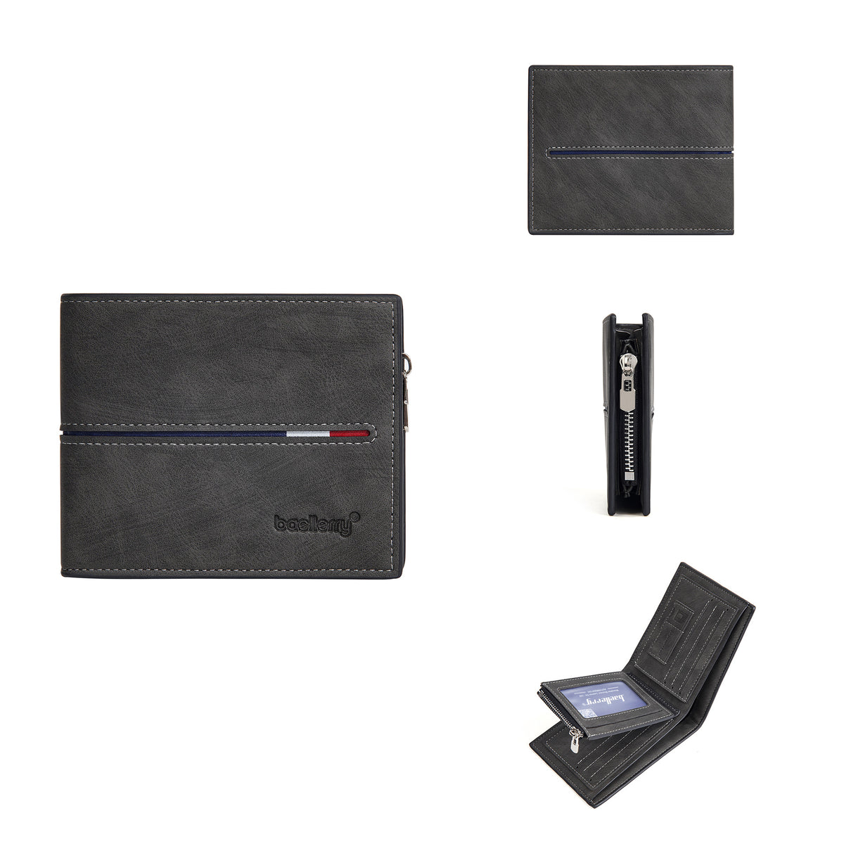 Men's Business Fashion Green Short Multiple Slots Men's Wallet