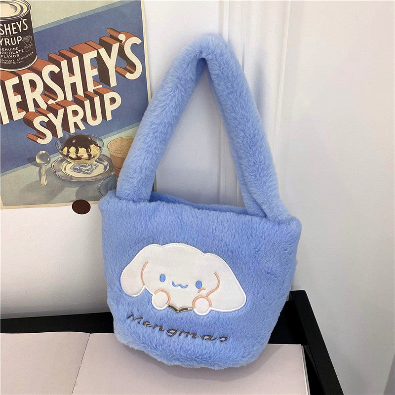 Korean Style Plush Lolita Cute Clow Handbags