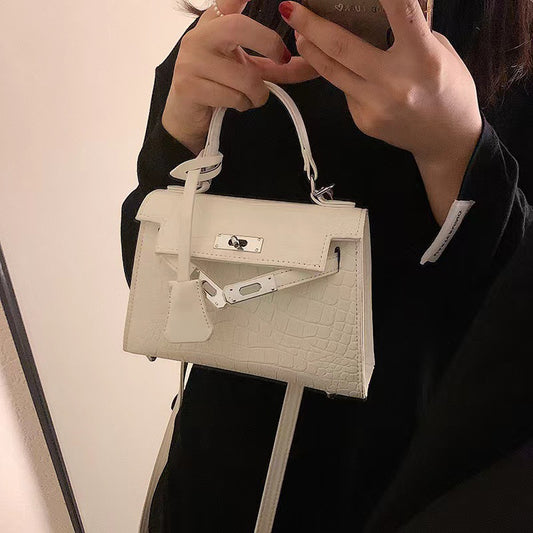 Women's Versatile Fashion Crocodile Pattern Portable Crossbody Bags
