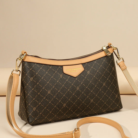 Women's Niche High-grade Printed Fashion Pouches Underarm Bags