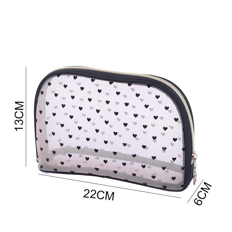Waterproof Buggy Love Flocking Mesh Transparent Lock