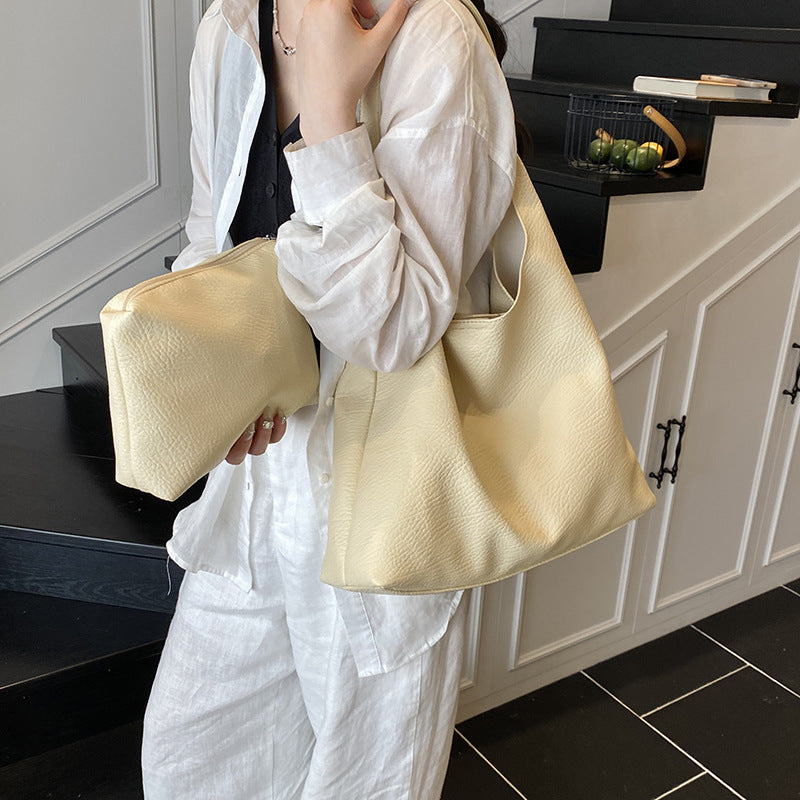 Women's Textured Kelly Retro Mother Underarm Fashion Bags
