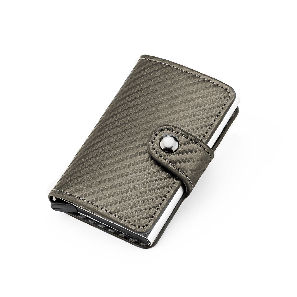Men's Box Shielded Swiping Slim Credit Alloy Card Holder
