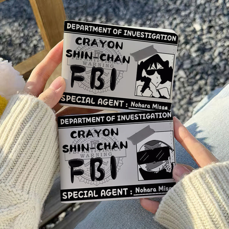 Crayon Funny Driving License Protective Cover Card Holder