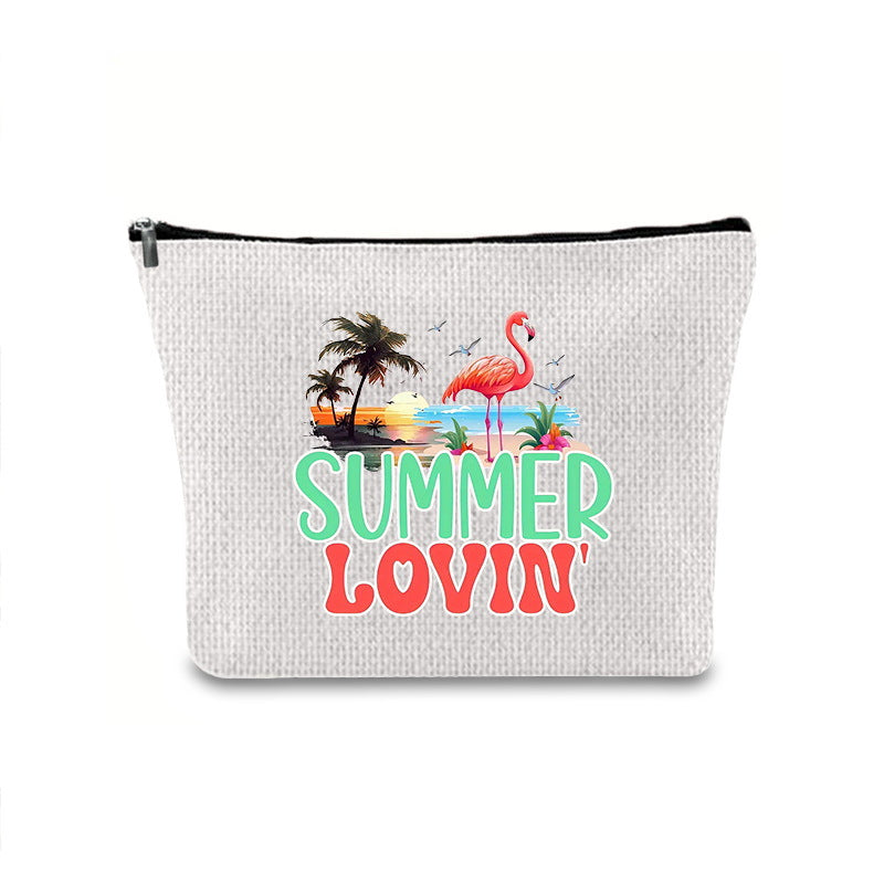 Printing Buggy Large Capacity Simple Zipper Makeup Bag