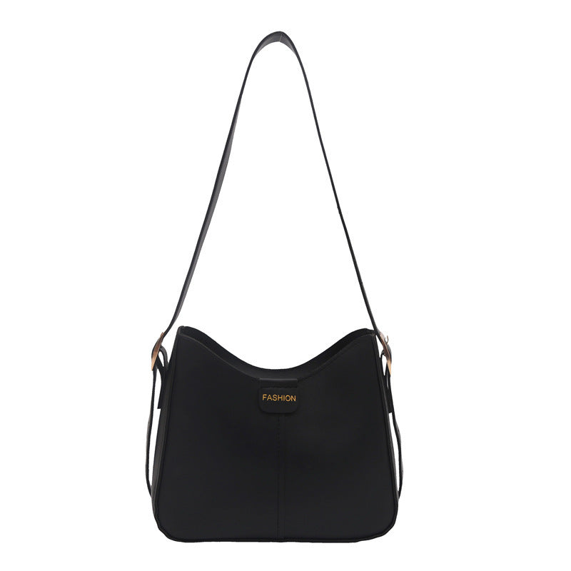 Women's Retro Textured Fashion Large Capacity Solid Color Women's Shoulder Bag