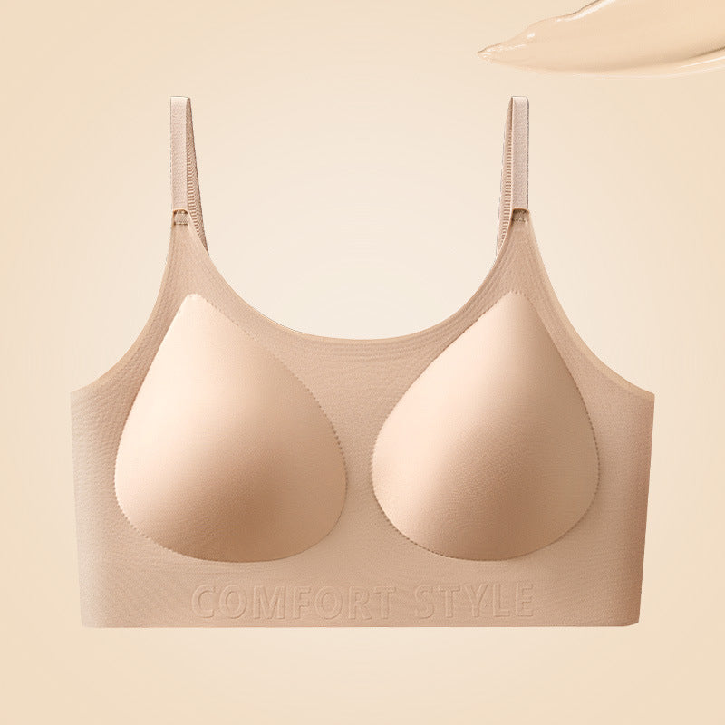 Women's Seamless Liquid Foundation Invisible Underwear Wireless Bras