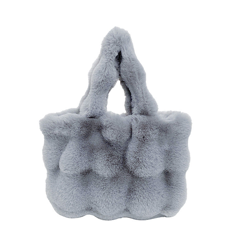 Classic Plush Fashion Large Capacity Commuter Shoulder Bags