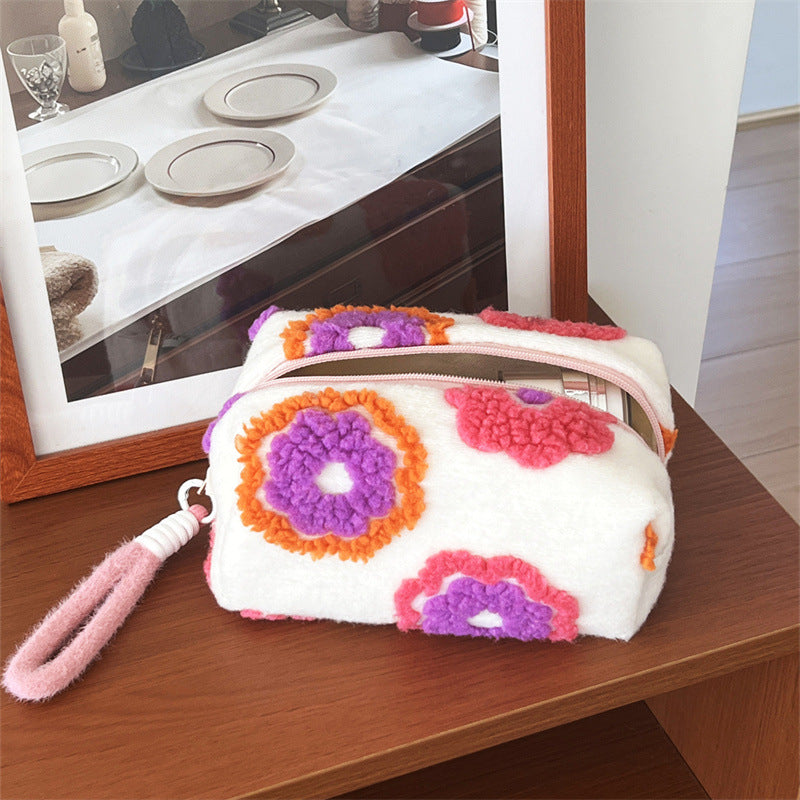 Plush Large Capacity Cute Cosmetics Storage Makeup Bag