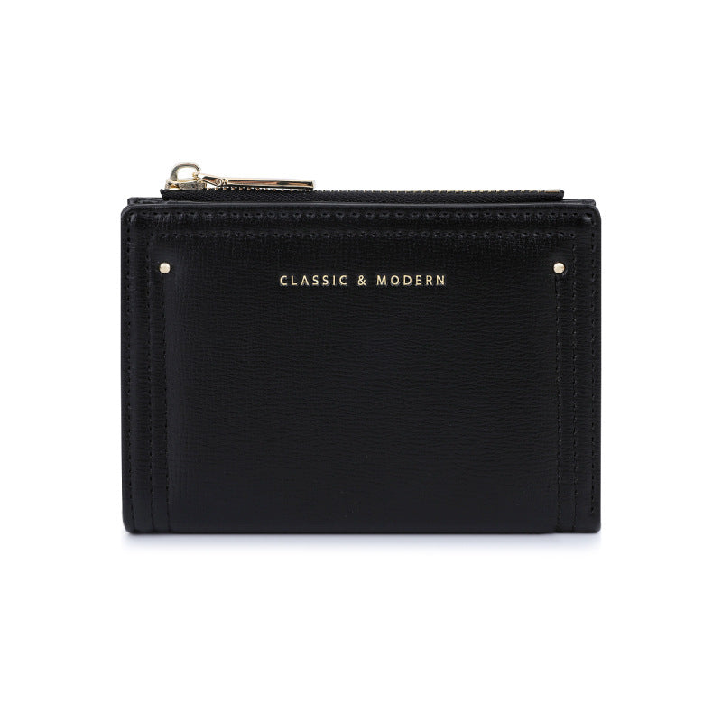 Slouchy Trendy Women's Short High-grade Folding Ladies Wallet