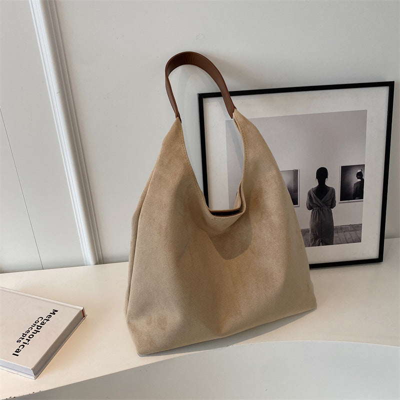 Women's Large Capacity Fashion Vintage Flannel Trendy Women's Shoulder Bag