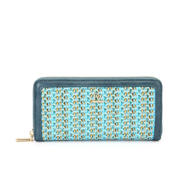 Women's Stitching Multifunctional Clutch Fashion Large Capacity Ladies Wallet