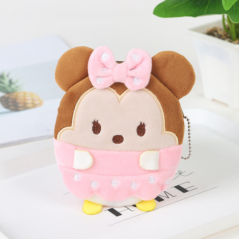 Cartoon Mini Plush Creative Cute Earphone Coin Purses