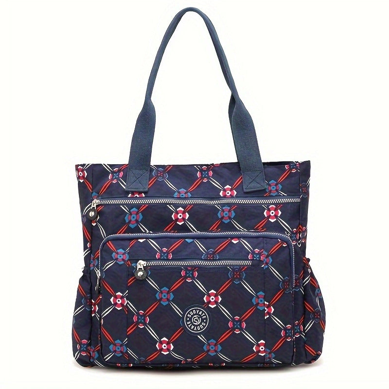 Women's Large Capacity Nylon Cloth Floral Leisure Women's Shoulder Bag