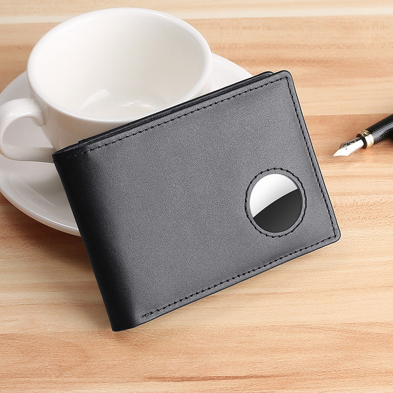 Men's Positioning Short Leather First Layer Cowhide Men's Wallet