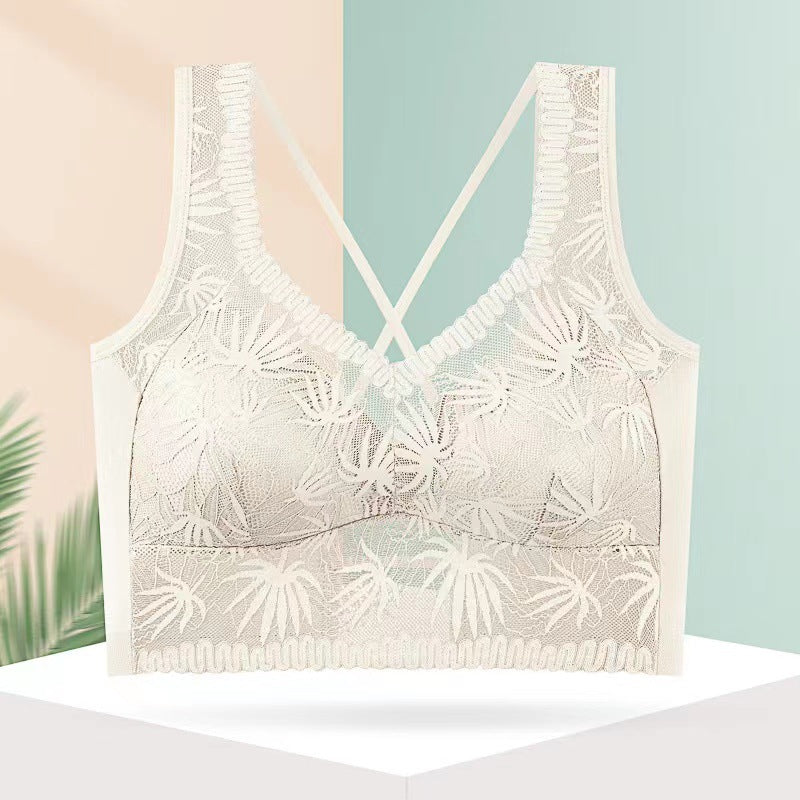 Women's Big Chest Concealing Breast Holding Fixed Bras