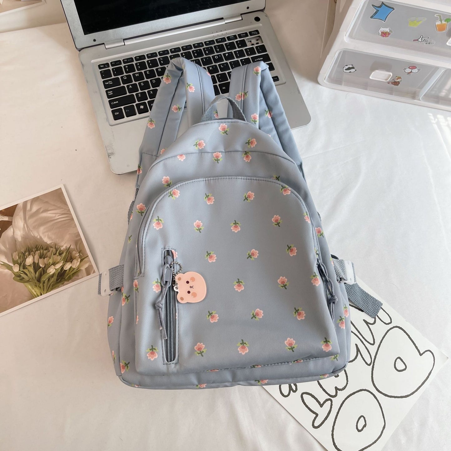 Mini Niche Korean Style Primary Printed Backpacks
