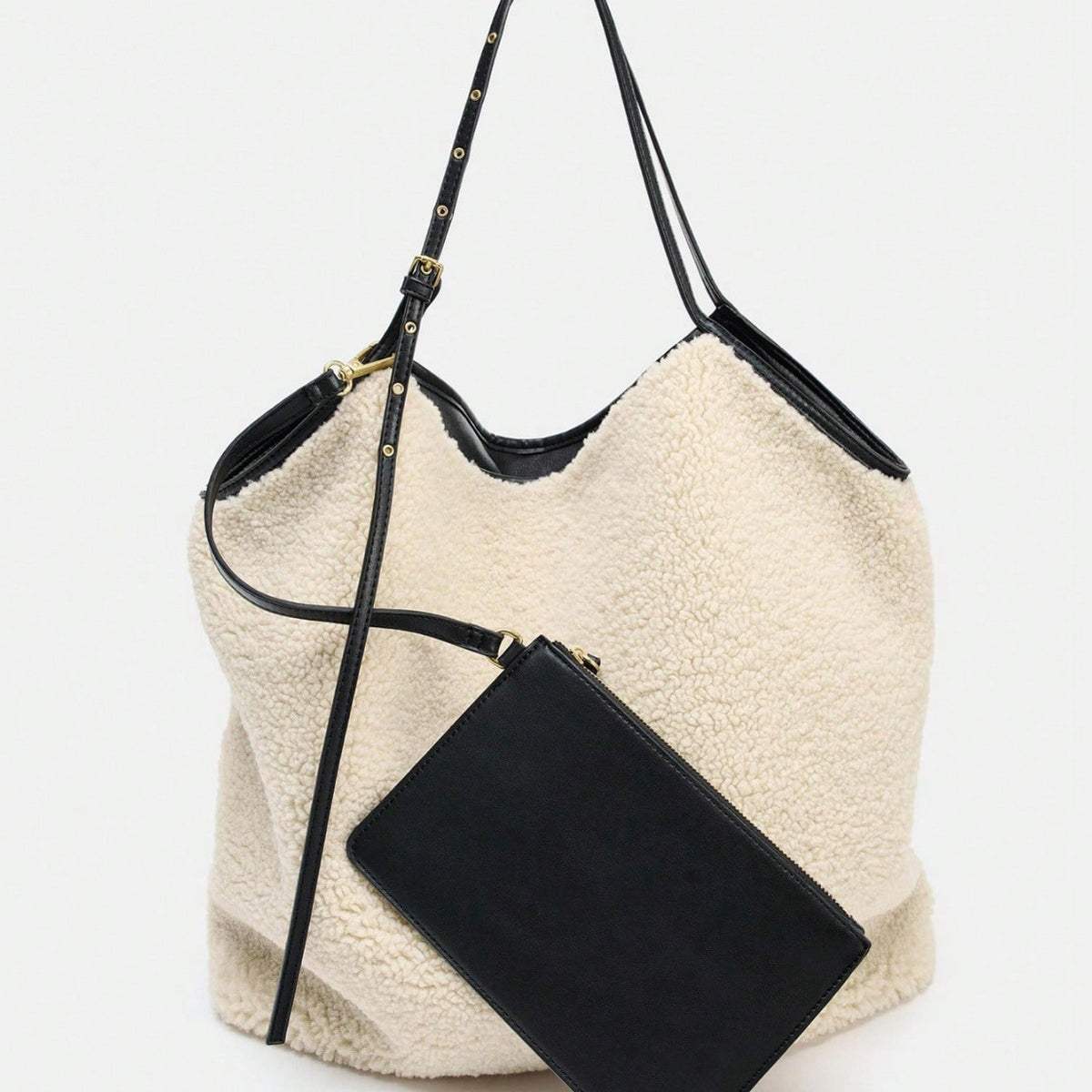 Women's Effect Double-sided Large Capacity Shopping Women's Shoulder Bag