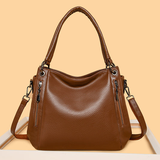 Women's Genuine Leather Soft Idle Style Large Capacity Bags