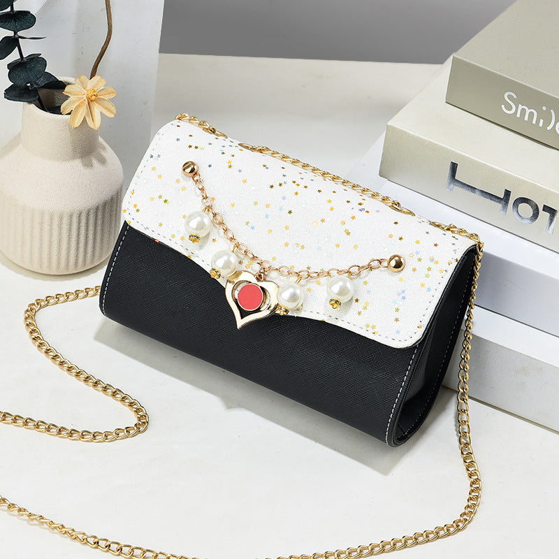 Women's Fashion Chain Western Style Sequin Crossbody Bags