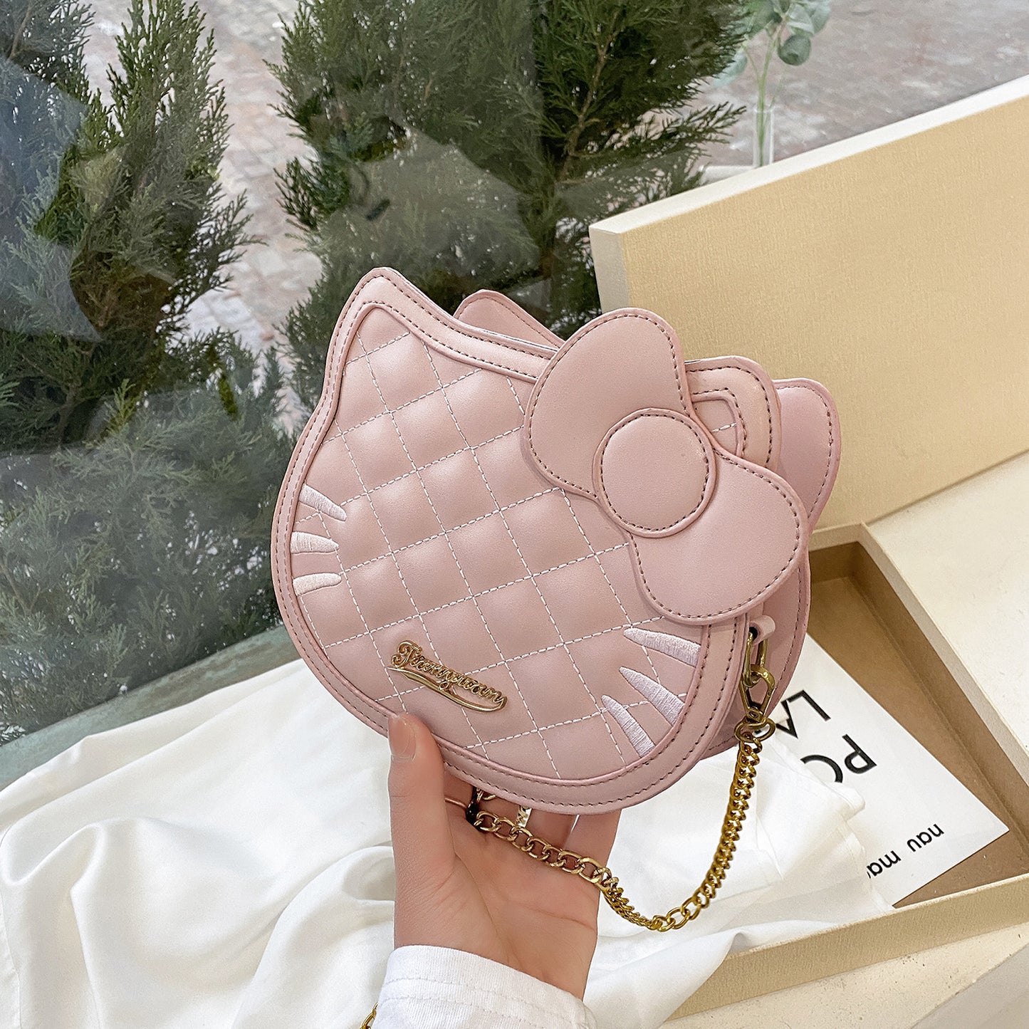 Women's & Men's Niche Rhombus Chain Female Versatile Cute Bags