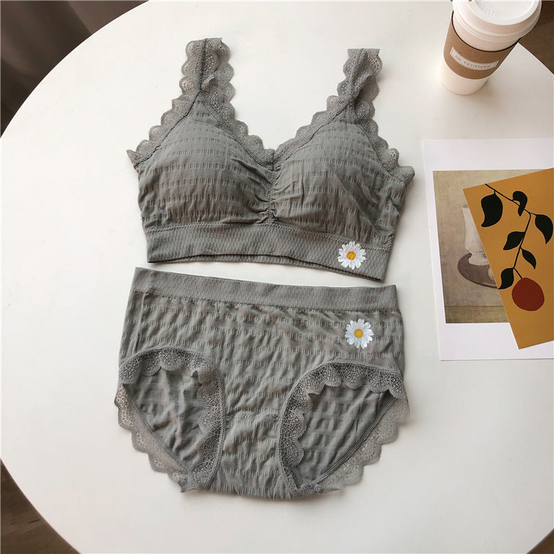 Women's Daisy Vitamin Suit Lace Push Up Lingerie Sets