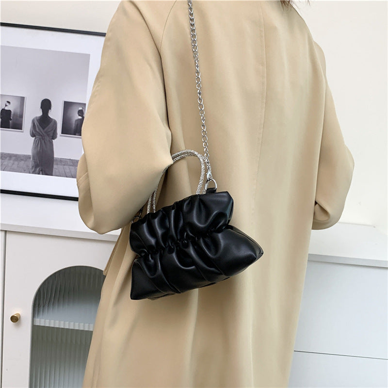 Women's Summer Trendy Party Pleated Cloud Chain Women's Shoulder Bag