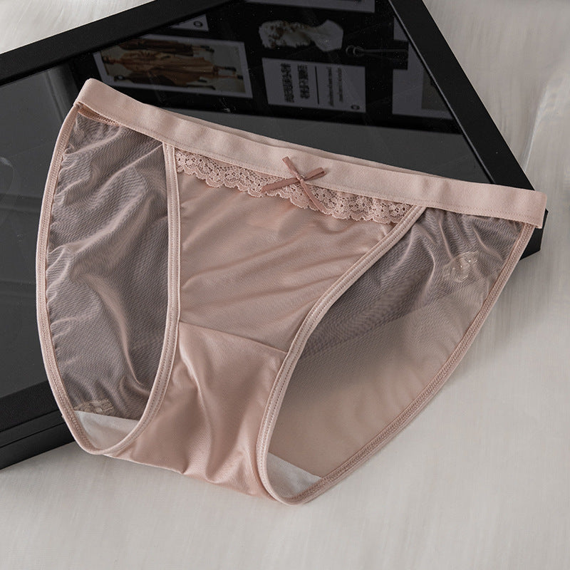 Women's Slit Satin Luxury Sexy Low Waist Panties