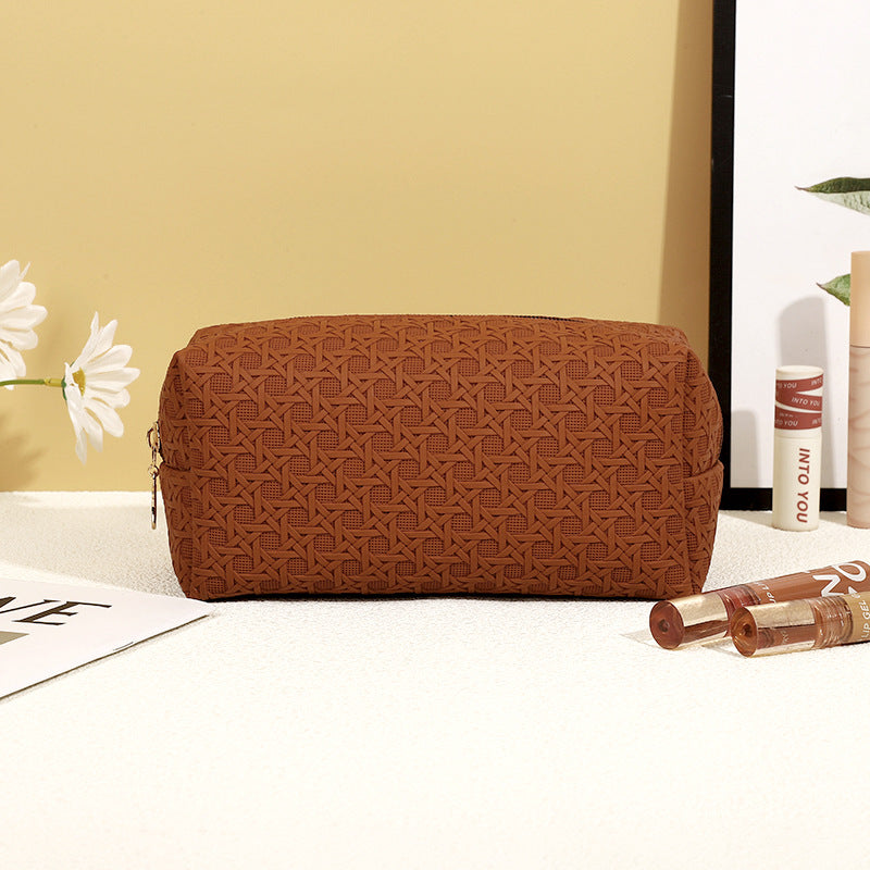 Women's Simple Portable High-grade Storage Waterproof Wash Makeup Bag