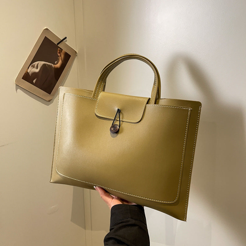 Women's Advanced Texture Portable Fashion Retro Commuter Handbags