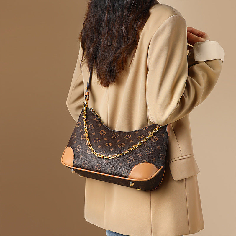 Elegant Women's High-grade Versatile Dumpling Underarm Women's Messenger Bag