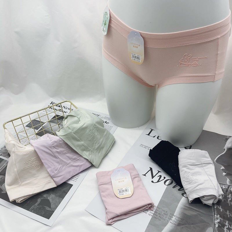 Women's Seamless Modal Briefs Breathable Bottom Crotch Panties