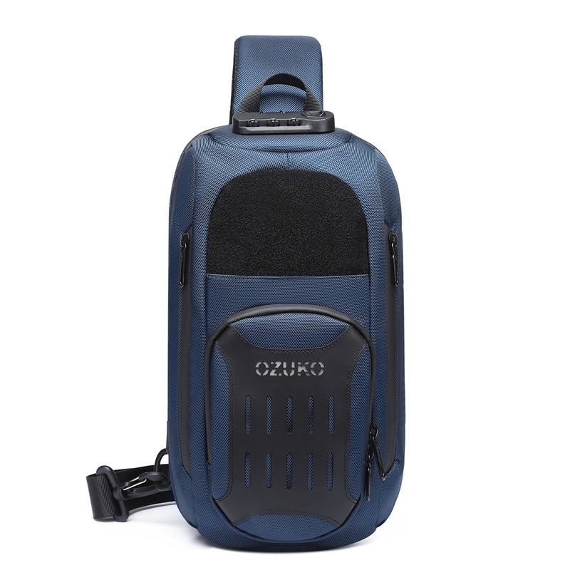 Men's Black Large Capacity Tactics Multifunctional Bags