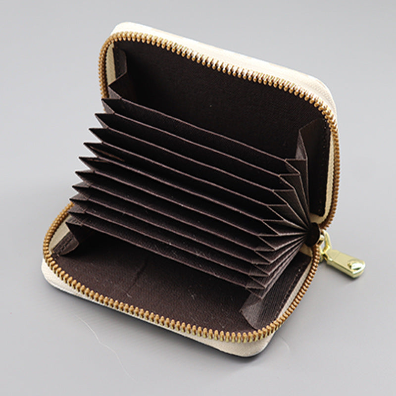 Women's Fashion Large Capacity Multiple Slots Document High Card Holder