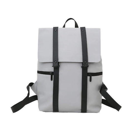 Trendy Mori Style Couple Simple Leather Backpacks