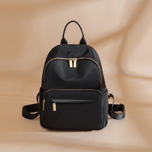Oxford Cloth Contrast Color Minimalist Female Commuter High Sense Backpacks