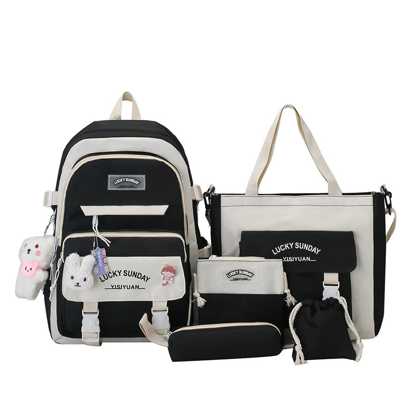 Charming Unique Female Fresh Simple Set Backpacks