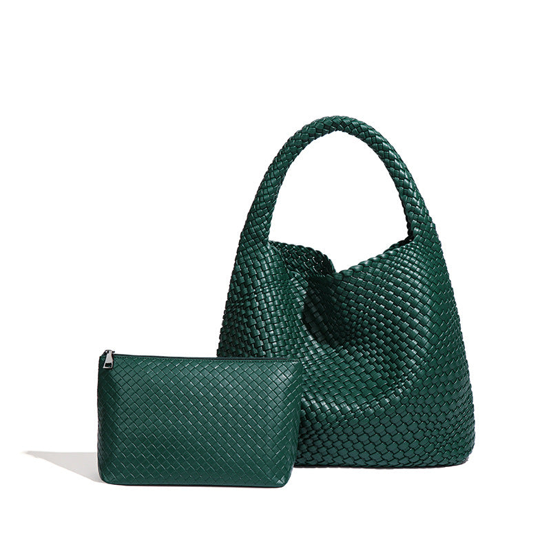 Women's Hand-woven Fashion Portable Korean Style Large Capacity Women's Shoulder Bag