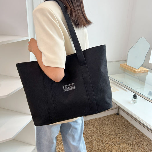 Women's Fashion Portable Shopping Large Simple Outing Shoulder Bags