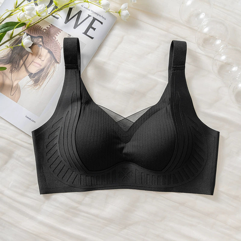 Women's Pull Up Support Underwear Seamless Soft Breast Everyday Bras