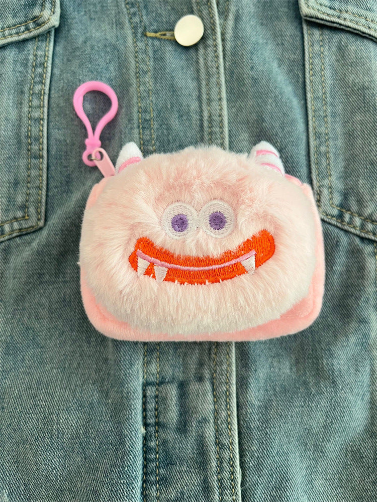 Cute Monster Plush Cartoon Girlish Ugly Doll Coin Purses