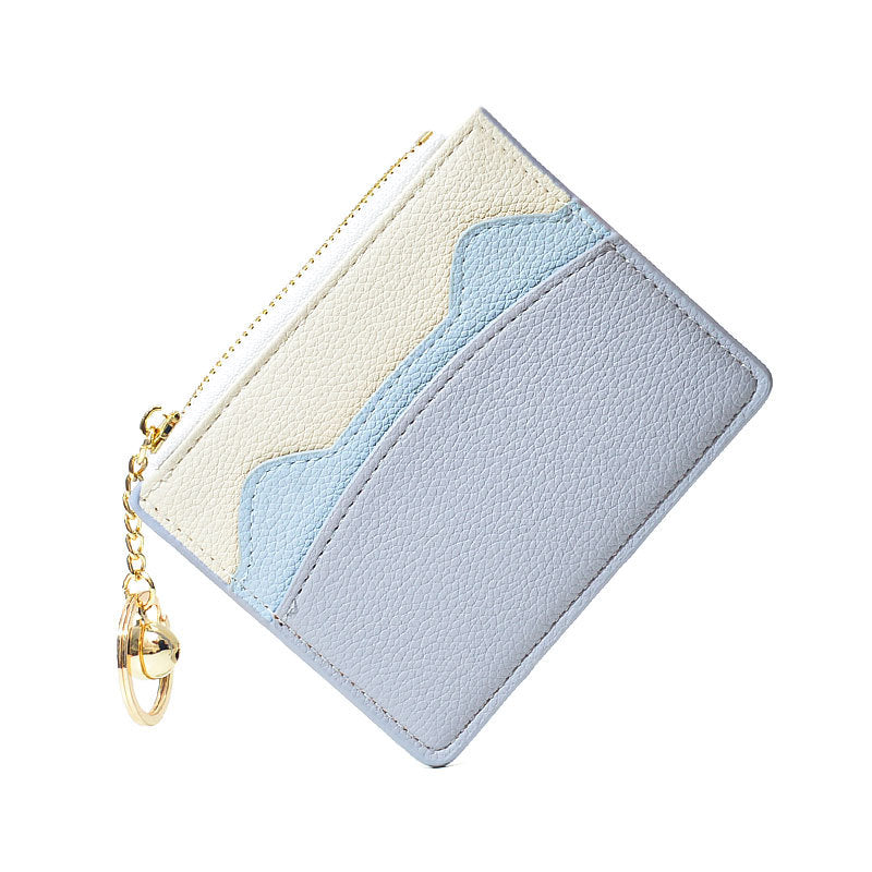 Women's Contrast Color Cute Good-looking Mini Card Holder
