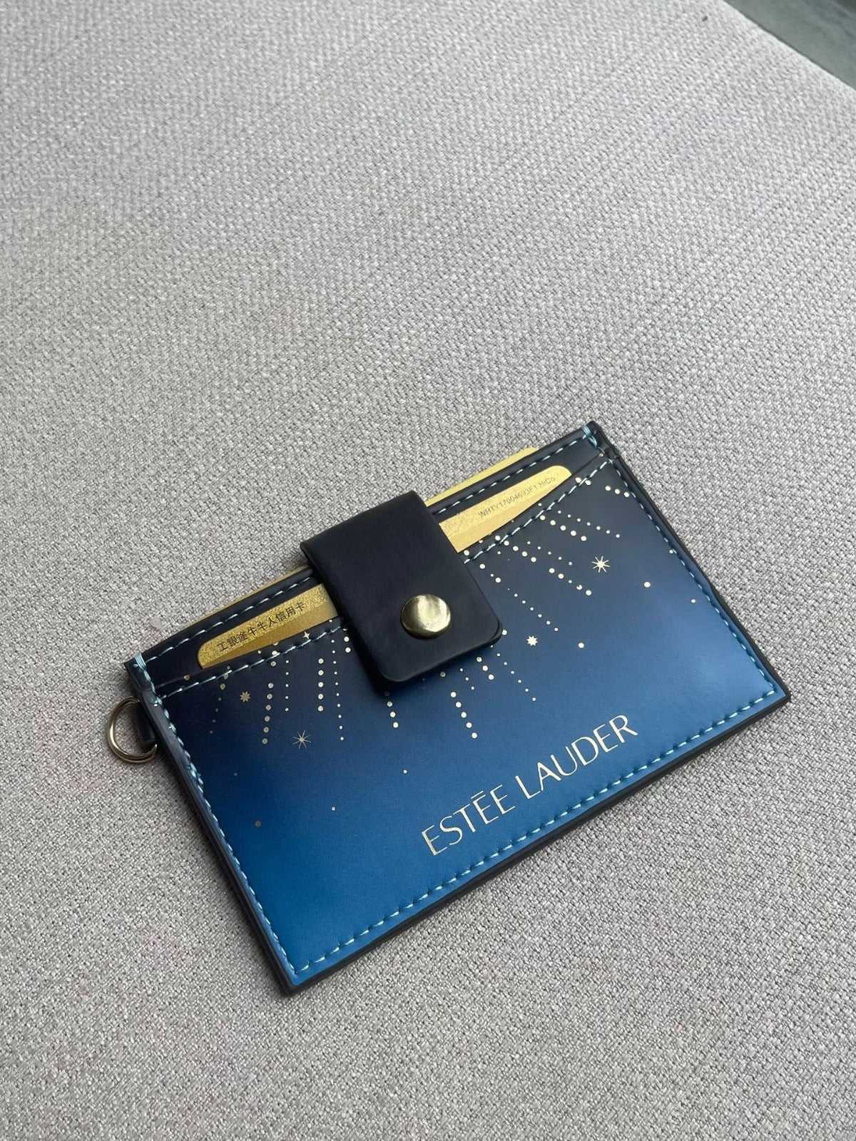 Original Order Good-looking Gradient Blue Starry Sky Document Card Holder