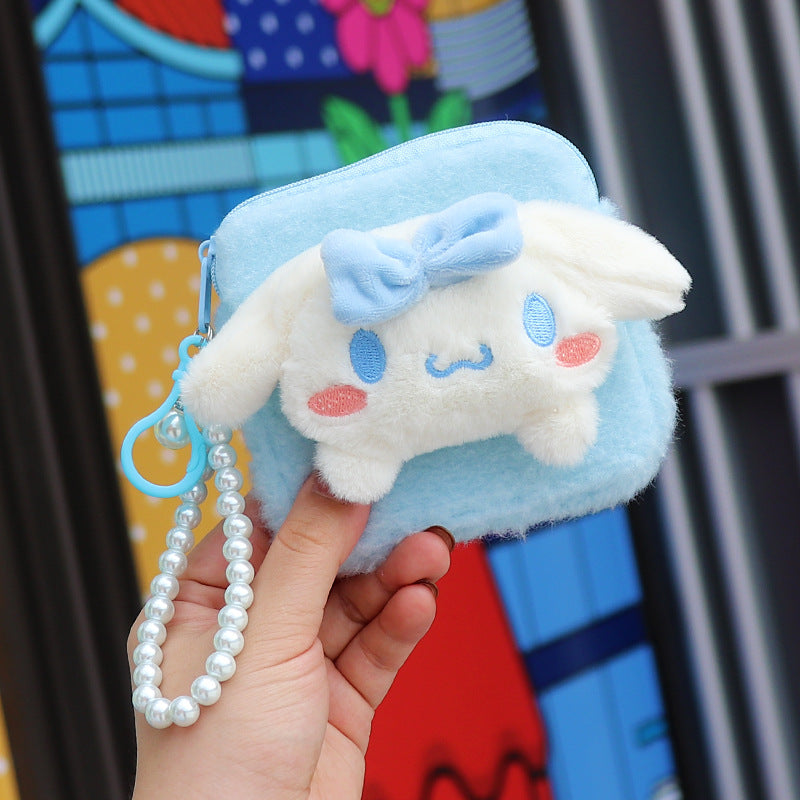 Women's Cute Sanitary Pads Zipper Storage Bead Coin Purses