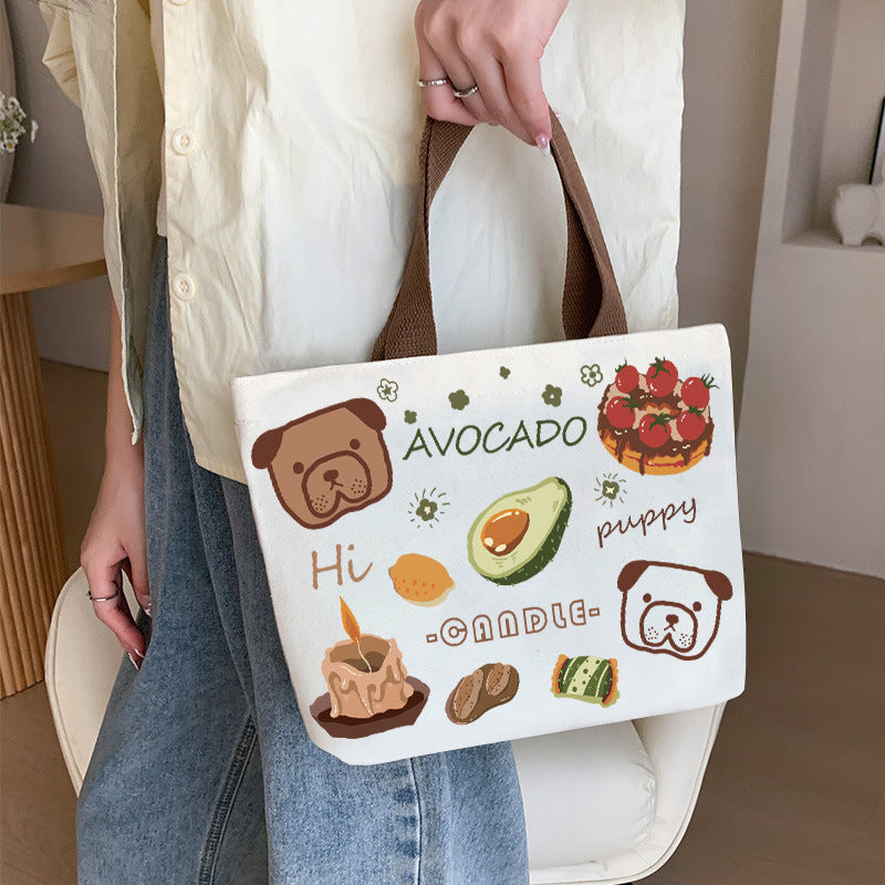 Women's Canvas Cartoon Cabs Korean Style Bags