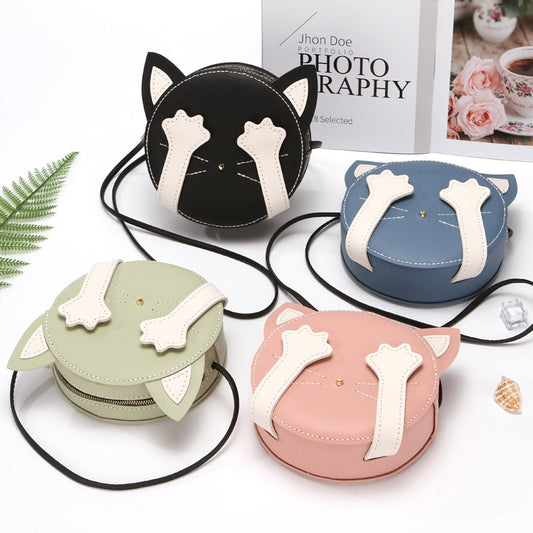 Women's With Cat Design Hand-woven Korean Style Shoulder Bags